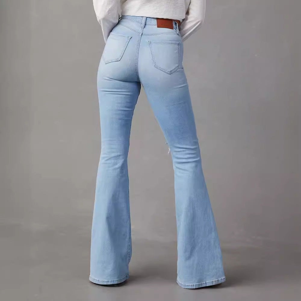 Fashion Temperament Wide-leg Jeans Women