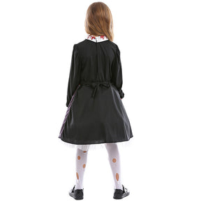 Horror Doll Bloody Zombie Scary Cosplay Costume For Kids