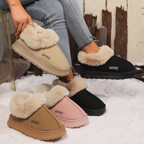 Cozy Plush Soft Unisex Slippers Shoes With Faux Fur outdoors & Indoor Wear