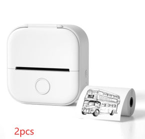 Portable Mini Thermal Label Printer Home Photo Printer