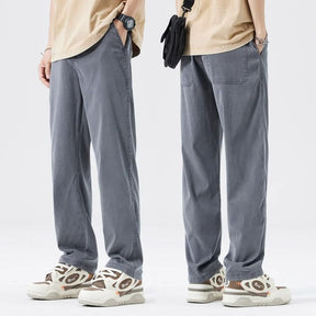 Loose Straight Drooping Denim Wide-leg Pants Men