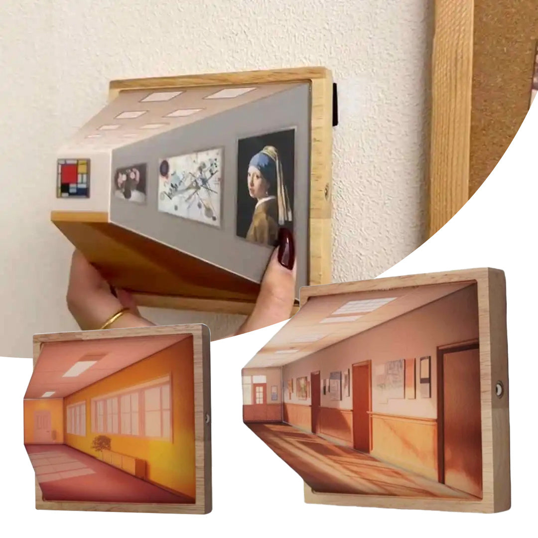 3D Illusion Night Light Gallery Bedside Picture Style Creative Modern Sunshine Drawing