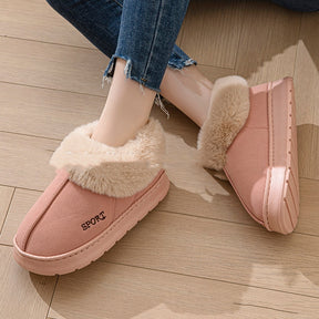 Cozy Plush Soft Unisex Slippers Shoes With Faux Fur outdoors & Indoor Wear