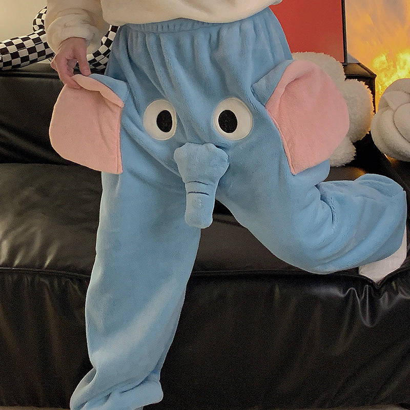 Unisex Funny Elephant Warm Pajamas