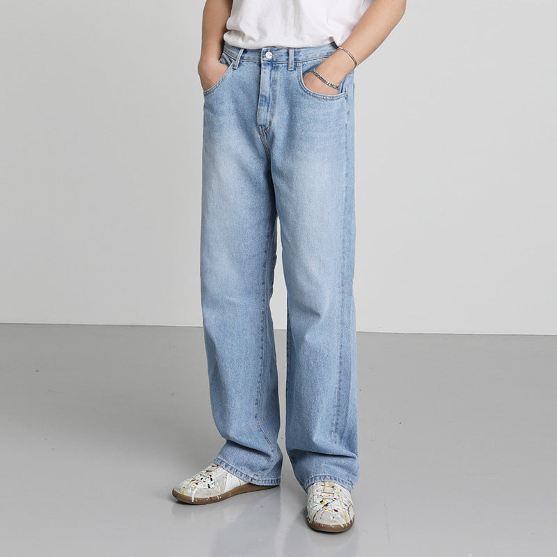 Men's Loose Washable Wide Leg Jeans