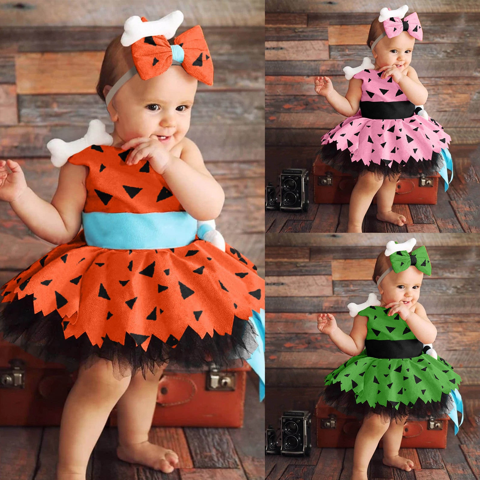 Girls Fashion Simple Halloween Mesh Costume Suit