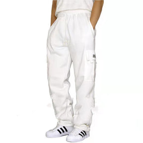 "Stylish Men’s Jogger Sweatpants with Stretch Waist and Drawstring"