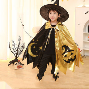 Halloween Children's Cloak Five-star Wizard's Hat Costume