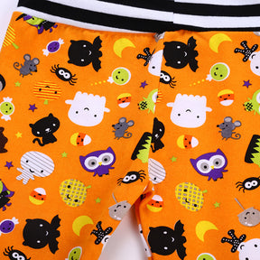 Boys And Girls Halloween Fashion Print Leggings