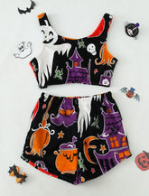 Women's Halloween Luminous Flannel Pajamas