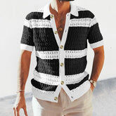 Summer Collar Shirts Men Casual Formal