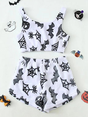 Women's Halloween Luminous Flannel Pajamas