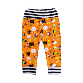 Boys And Girls Halloween Fashion Print Leggings