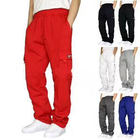 "Stylish Men’s Jogger Sweatpants with Stretch Waist and Drawstring"