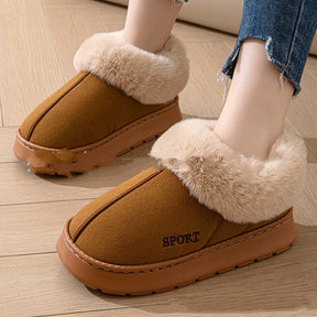 Cozy Plush Soft Unisex Slippers Shoes With Faux Fur outdoors & Indoor Wear