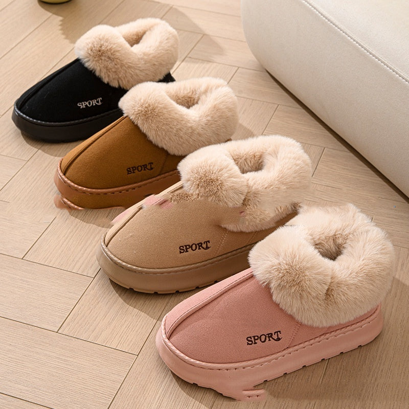 Cozy Plush Soft Unisex Slippers Shoes With Faux Fur outdoors & Indoor Wear