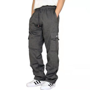 "Stylish Men’s Jogger Sweatpants with Stretch Waist and Drawstring"